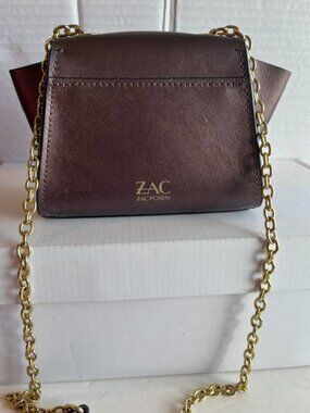 Zac Posen mini leather crossbody bag.